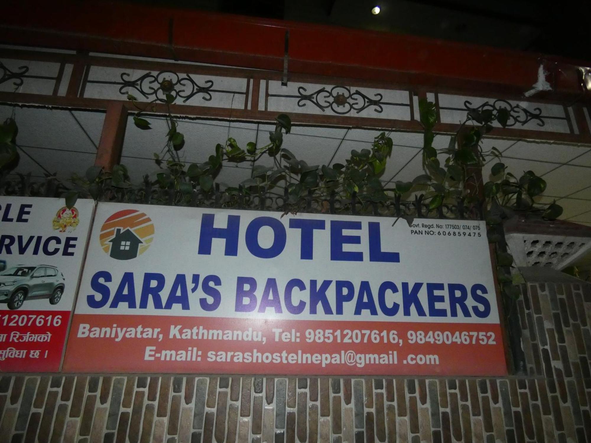 Sara'S Backpackers Hotel Káthmándú Exteriér fotografie